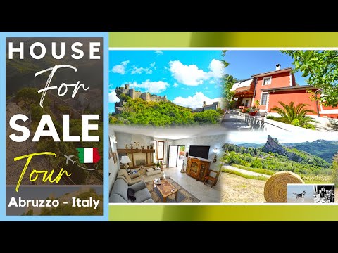 Characteristic VILLA with TERRACE view, LAND, olive trees for sale in Roccascalegna, Abruzzo, ITALY
