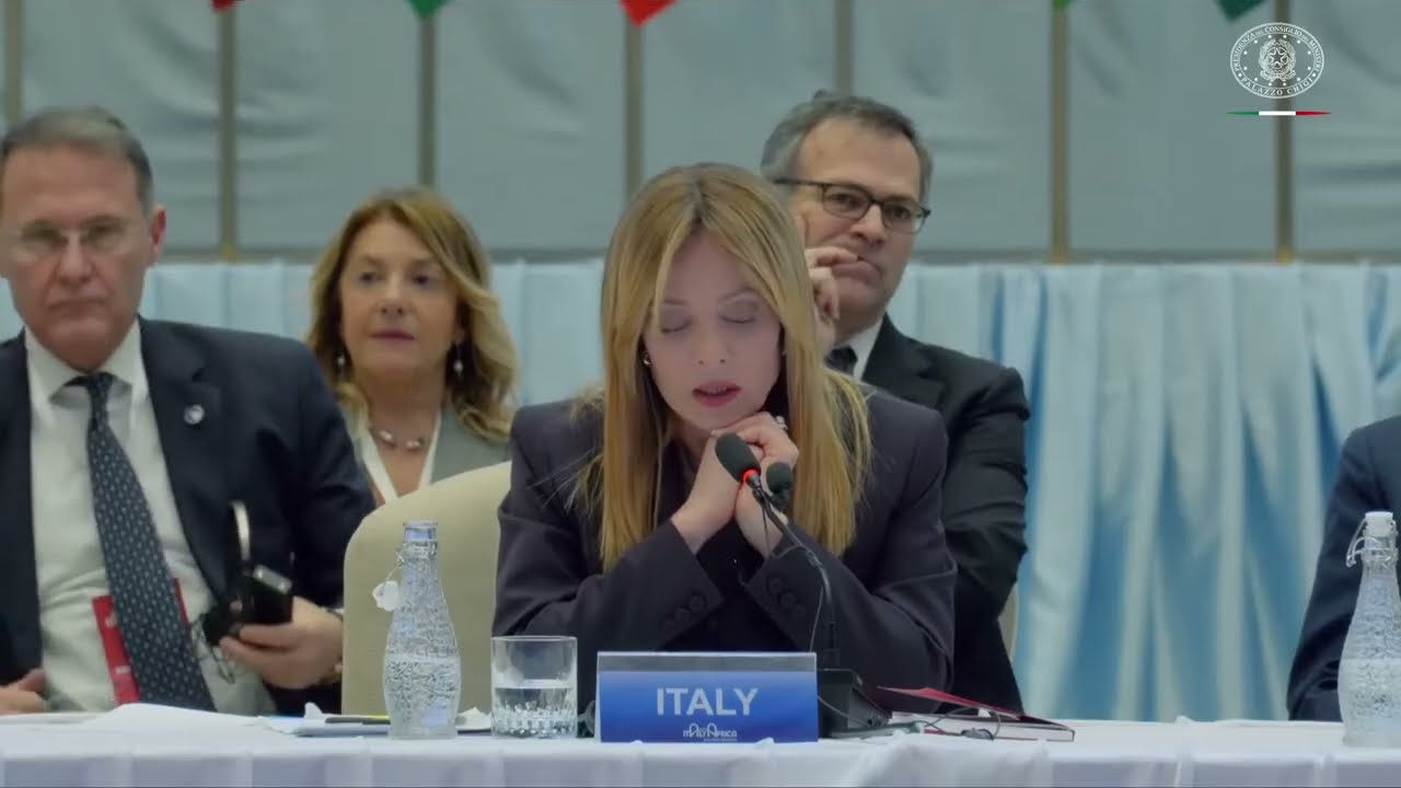 GIORGIA MELONI INTERVIENE AL SECONDO EVENTO ITALIA-AFRICA