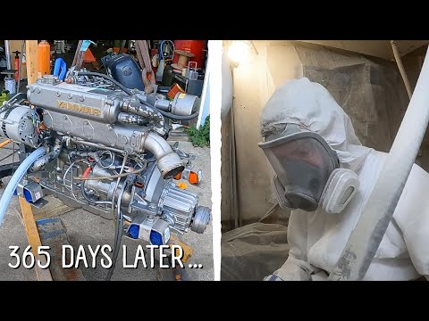 365 days into a RESCUED SAILBOAT REBUILD. Getting Ready to Put The Engine In | SAILING SEABIRD Ep.60