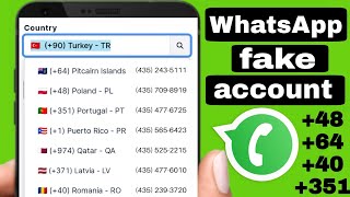 WhatsApp fake account with | Japan, Italy, Singapore, Russia, Finland, |  create WhatsApp fake id