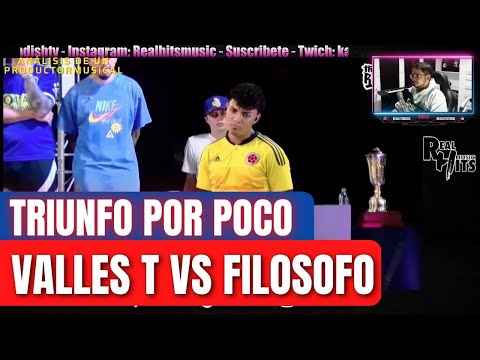 LA BATALLA DEFINITIVA PARA EL CAMPEÓN 🔥 | FILÓSOFO VS VALLES-T | FMS REACCIÓN PRODUCTOR MUSICAL