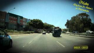 QQLX - 0100 MALTA trip from - St. Julians to Marsascala - Street View Car 2013