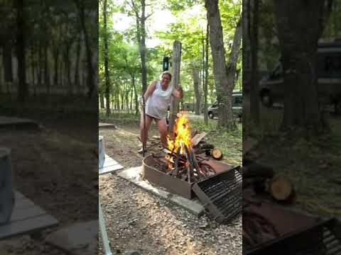 Wife is proud of her fire!