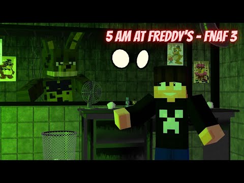 5 AM AT FREDDY'S - "A Pegadinha 2" | Recriado no Minecraft