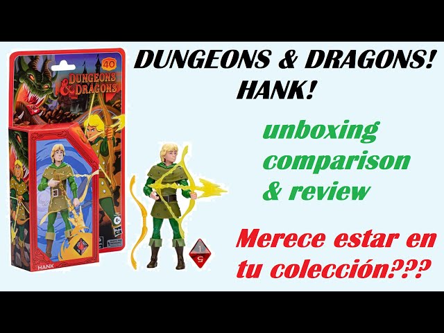 Vídeo relacionado con Dungeons & Dragons,Figura de la Serie Animada clásica, Figura de Hank The Ranger a Escala de 15 cm, Juguetes de D&D,F4882
