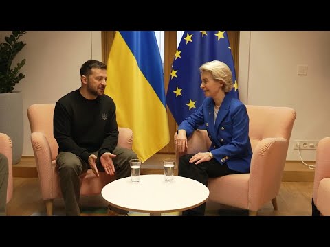 Volodymyr Zelensky meets Ursula von der Leyen in Brussels | AFP