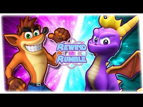 CRASH vs SPYRO! (Crash Bandicoot vs Spyro The Dragon) | REWIND RUMBLE! Video