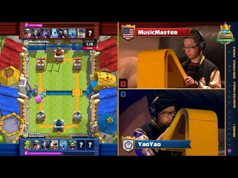 YaoYao Vs MusicMaster Clash Royale 2017 Crown Championship World Finals