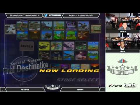 Melee Showdown Throwdown #1 - Pools: Round Robin - Mikkuz (Fox) vs HMW (Falco)