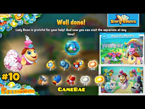 Fishdom Story Event! | Royal Lily Mystery Details | Limited Time Exclusive Fish & Garden | GamePlay