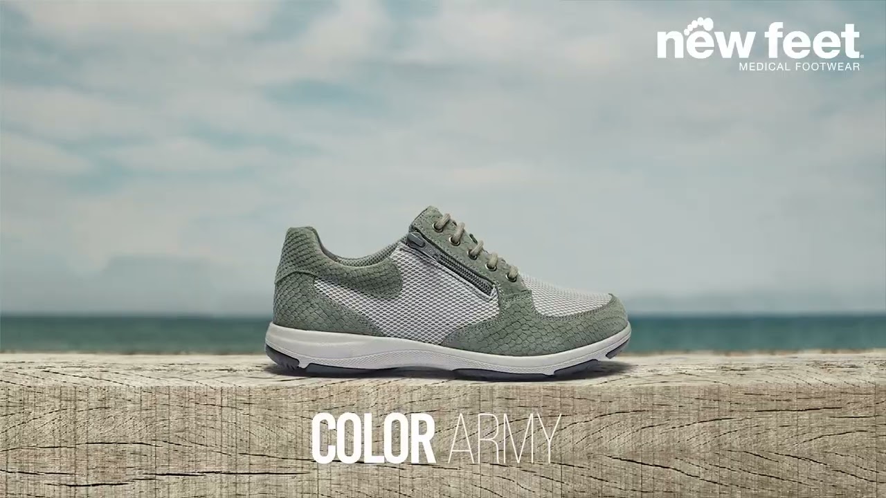 Women´s laced shoe with lace and zip