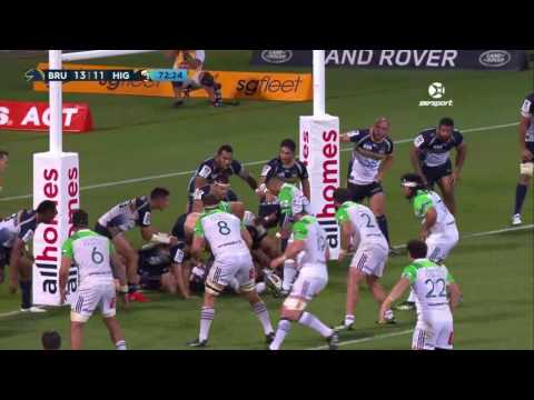 2017 Super Rugby Rd 5: Brumbies v Highlanders
