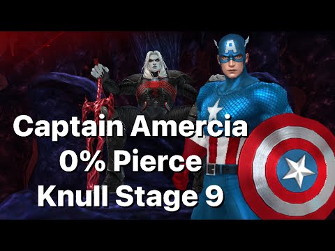 First Video of 2023! Captain America 0% Pierce Knull Stage 9-Marvel Future Fight