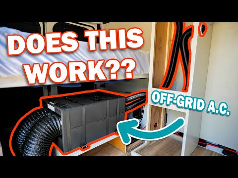 Stealthy & Efficient 12 Volt Air Conditioner Install In My New Van