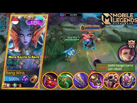 KARRIE SEKARANG BENAR - BENAR TERLALU OP DENGAN ITEM INI ! FIX SUDAH USER TANK AUTO MENANGIS - MLBB