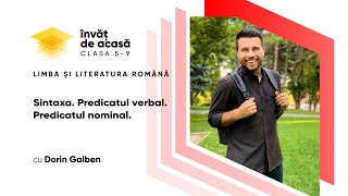 "Sintaxa. Predicatul verbal. Predicatul nominal"