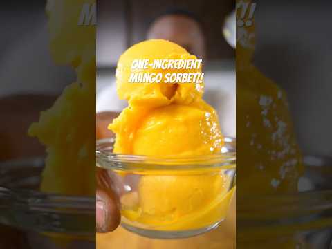 ONE-INGREDIENT Sorbet!! #mango