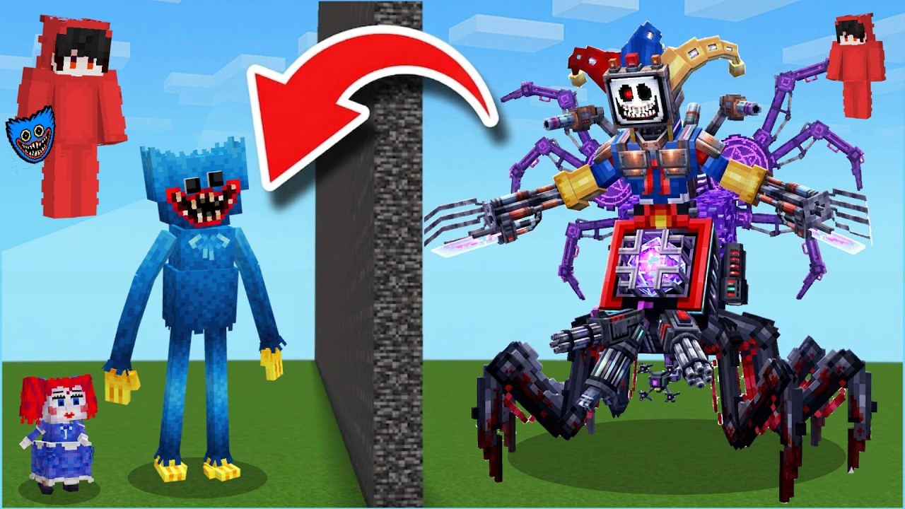 【マイクラ】最強のプロトタイプを作れるチートを使って友達を倒してみたマインクラフト【Poppy Playtime Chapter 5 】