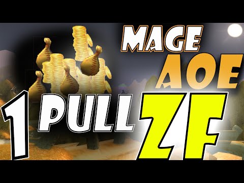 WoW Classic Gold Farm Mage AoE ZF in 1 Pull