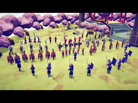 10x SHOGUN vs 50x EVERY FACTION - TOTALLY ACCURATE BATTLE SIMULATOR | TABS