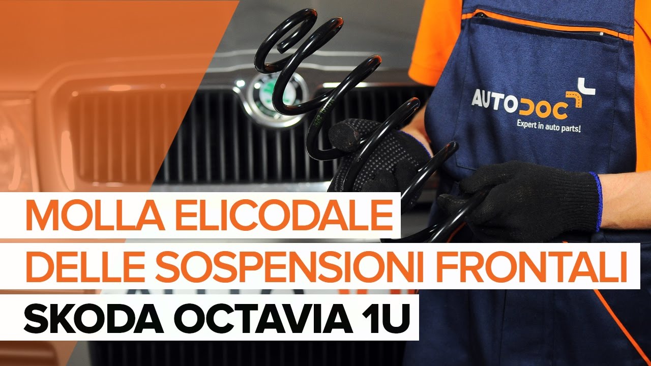 Come cambiare molle di sospensione della parte anteriore su Skoda Octavia 1U - Guida alla sostituzione