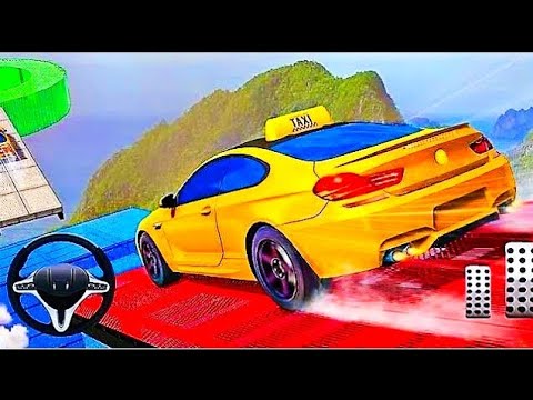 Real Taxi Car Stunts 3D Impossible Ramp Car Stunt Game - Android GamePlay #2