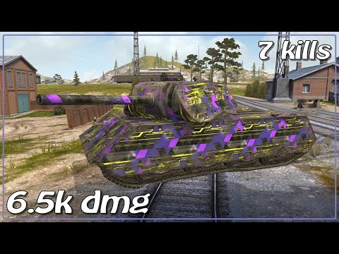 1v5 VK 168.01 (P) • 7 frags • 6.5k dmg • WoT Blitz