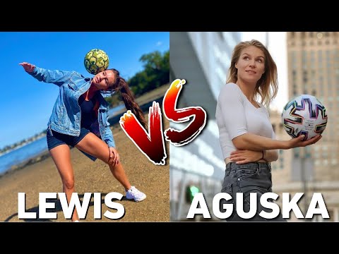 Lewis Gribius vs Aguskafree Football Freestyle Skills | Who is the best Football Freestyler