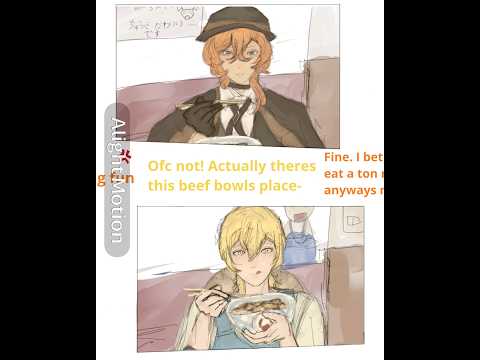 Shots! But beef bowls #kenji #chuuya #bsd #animation #trend #wholesome #art #fypシ #bungoustraydogs