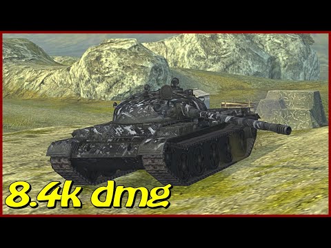 WOT blitz 1v2 / T-62A / 3 frags / 8.4k dmg