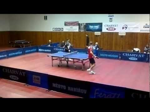 Extraliga mužů 4.1. 2013 Ivan Karabec - Petr Kaucký 5.set