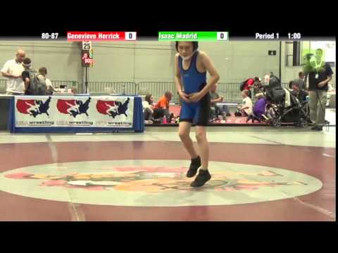 INTERMEDIATE 80-87 - Genevieve Herrick vs. Isaac Madrid