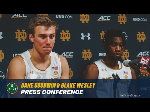 Notre Dame Guards Dane Goodwin & Blake Wesley Post-Clemson