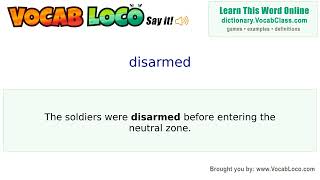 Video thumbnail for disarmed