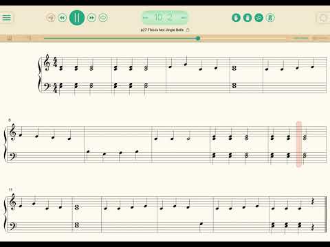 P27 This is Not Jingle Bell 100%- Lesson book- Level 1- Piano Adventures Faber - play along