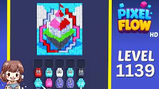 Pixel Flow Level 1139 Solution Walkthrough