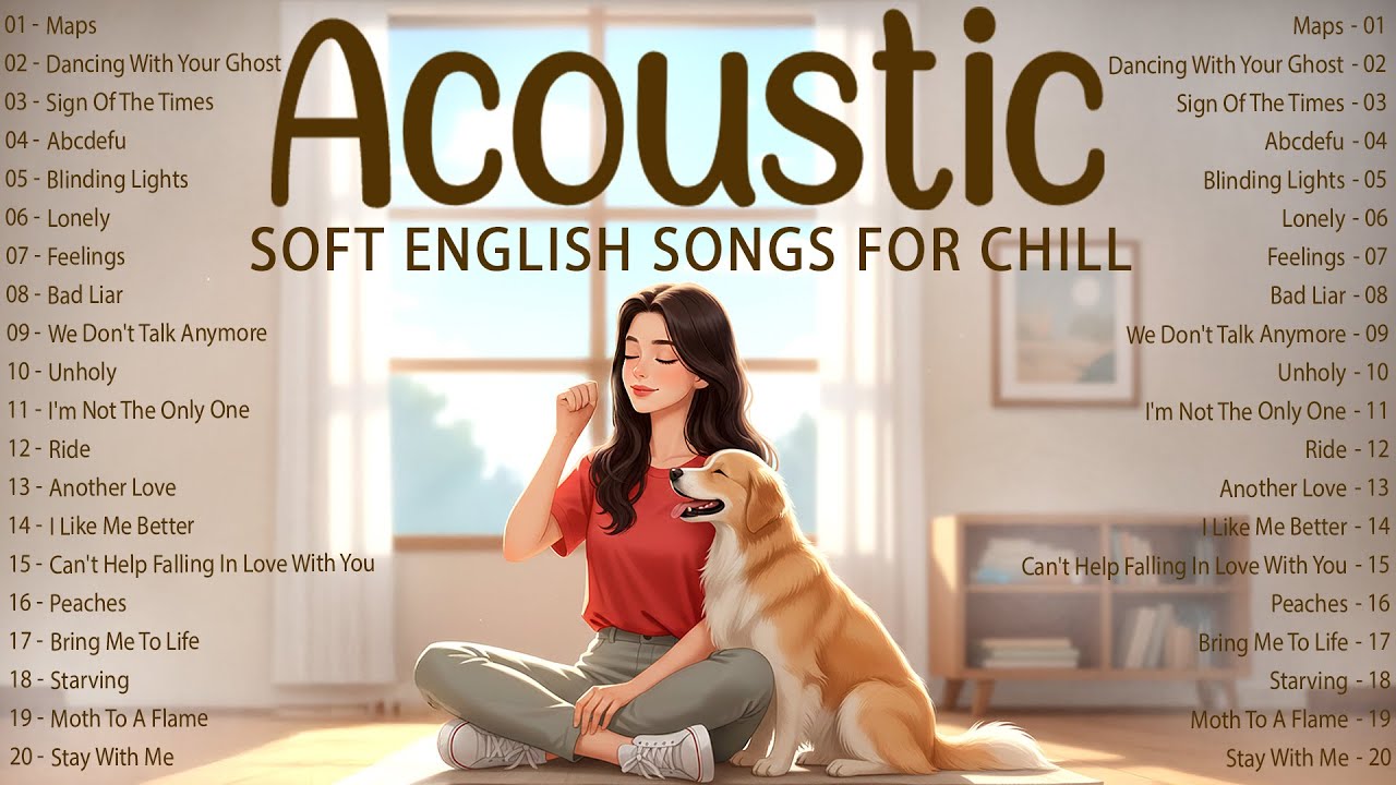 Soft Acoustic Songs with Lyrics 🍃 Trending Music 2025 New Songs for Chill
