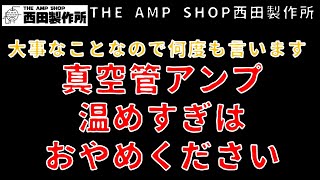 【店主トーク】大事なことなので何度も言います。真空管アンプの温めすぎはおやめください【Tech Talk】