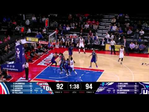 Clutch Jeremy Lin Defensive Plays at Detroit (Preseason)