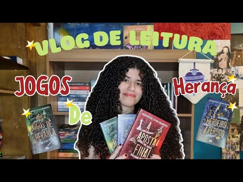 Vlog de Leitura|  Lendo a Trilogia Jogos de Herança 📜✨