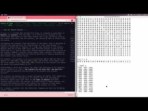 AoC 2021 Day 19 using Ivy [Aligning Scanners]