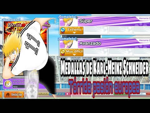 Medallas de Karl-Heinz Schneider "Tórrida pasión europea" | Captain Tsubasa Dream Team