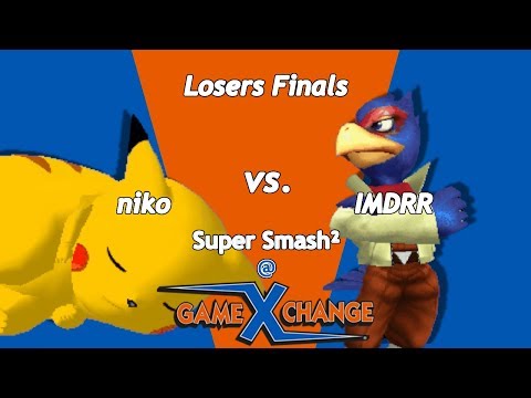 niko (Pikachu) vs IMDRR (Falco) - SSBM Singles - Super Smash²