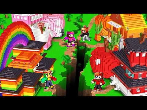 Une FAILLE Géante a SÉPARÉ la VILLE en Deux sur Minecraft !