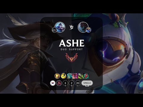 Ashe Support vs Maokai - KR Grandmaster Patch 13.12