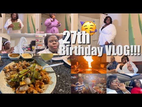 GRWM FOR MY 27th🥳, BRUNCH DATE WITH MY SIS, 1st TIME LIVE HIBACHI EXPERIENCE TON OF FUN…THEN THIS 🙄