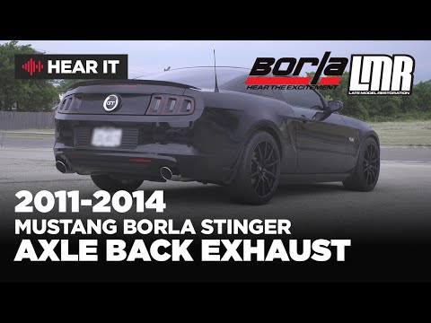 2011-2014 Mustang GT Borla S-Type Stinger Axle Back Exhaust Sound Clip
