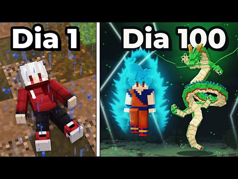 Sobrevivi 100 Dias no Dragon Ball Evolution do Minecraft! - O FILME