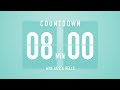 8 Minutes Countdown Timer Flip clock ♫ / Jazz ☕️