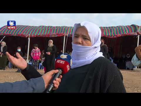 بەڤیدیۆ.. لە شنگال چەند گۆڕێكی بە كۆمەڵ هەڵدرانەوە